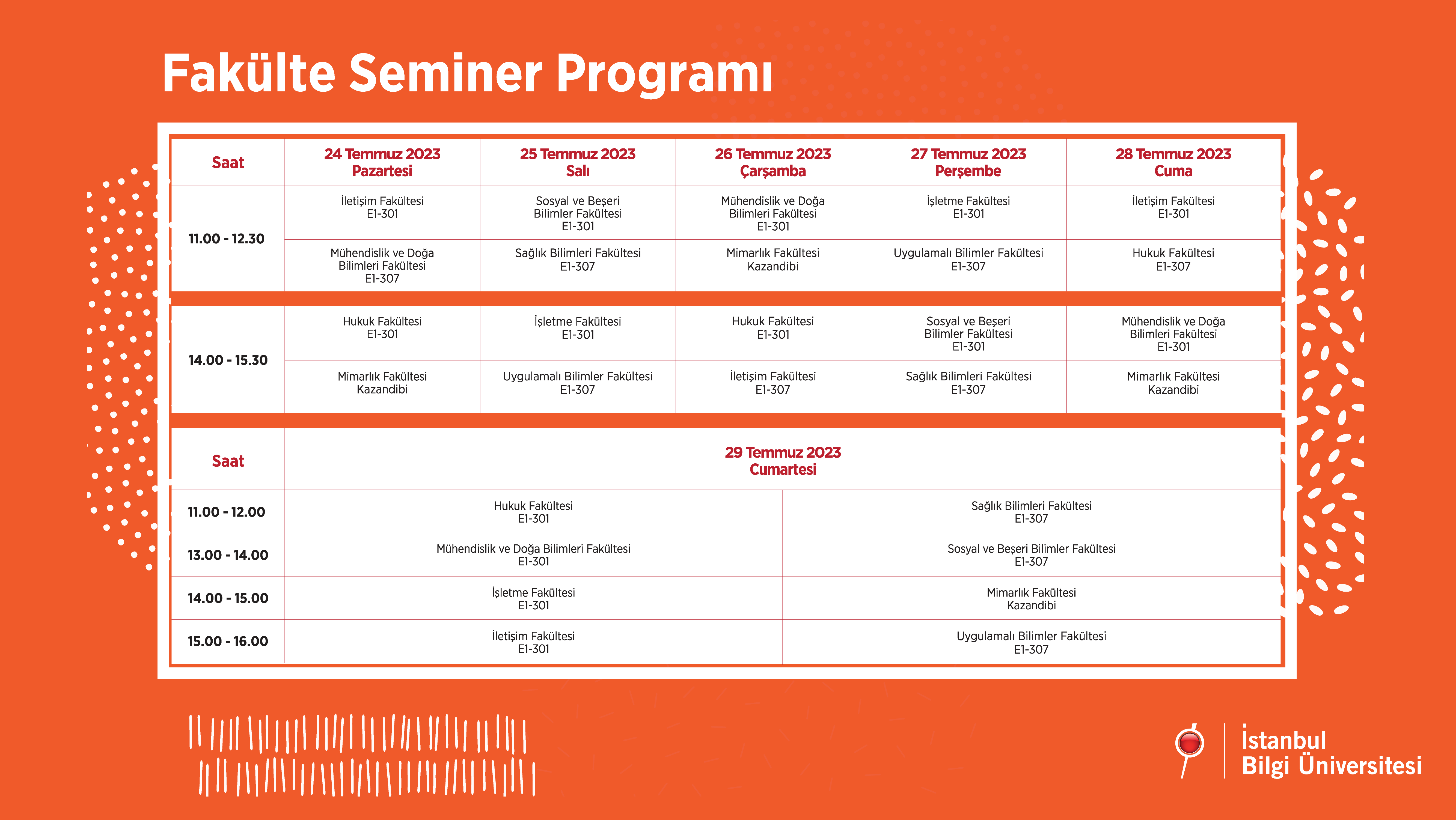 Fakülte Seminer Programı